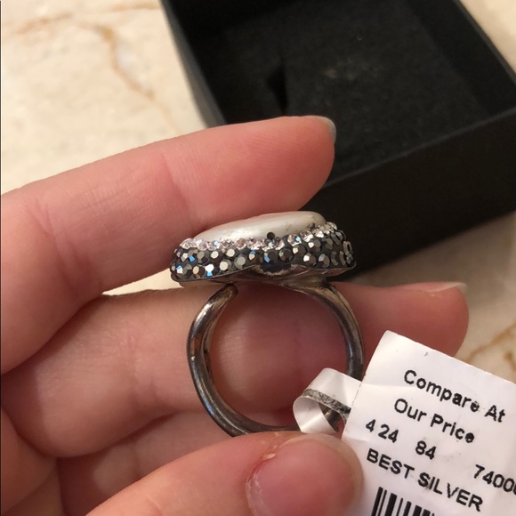 Giorgio Martello Silver Ring with Swarovski - Picture 2 of 7